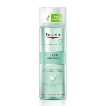 Nước Tẩy Trang Eucerin Dành Cho Da Nhờn Mụn 200ml Pro ACNE Solution Acne & Make Up Cleansing Water